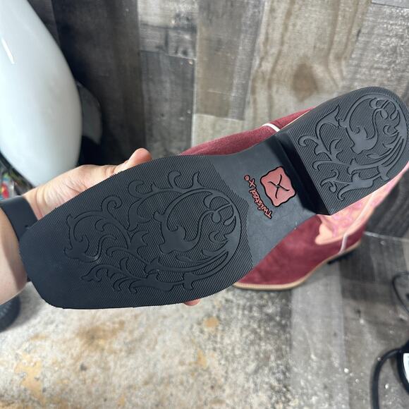 Twisted X Women's size 8.5B Cowgirl Square Toe Boots WTH0020 Embroidered NWOB - Picture 8 of 14